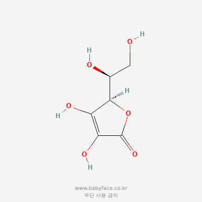 비타민C(L-아스코르빅산) 화학구조 (PubChem CID 54670067)