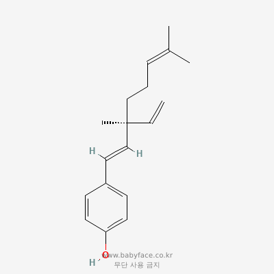 바쿠치올 화학구조 (PubChem CID 5468522)