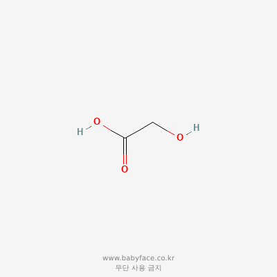 글리콜릭산 (AHA) 화학구조 (PubChem CID 757)