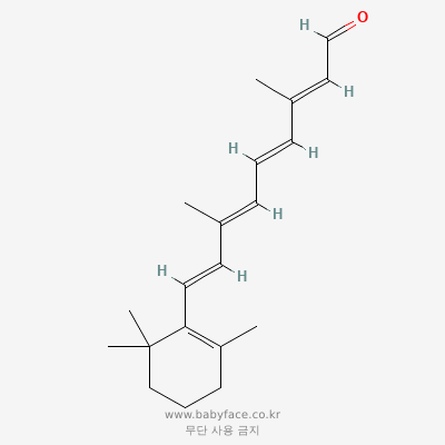레티날 화학구조 (PubChem CID 638015)