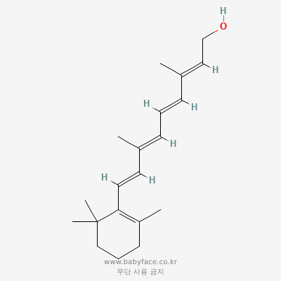 레티놀 화학구조 (PubChem CID 445354)
