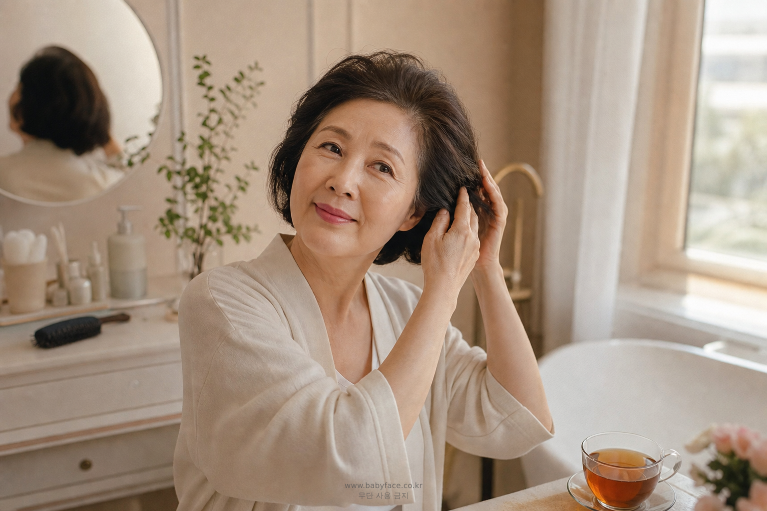 60대 이상 두피·헤어 일상 이미지