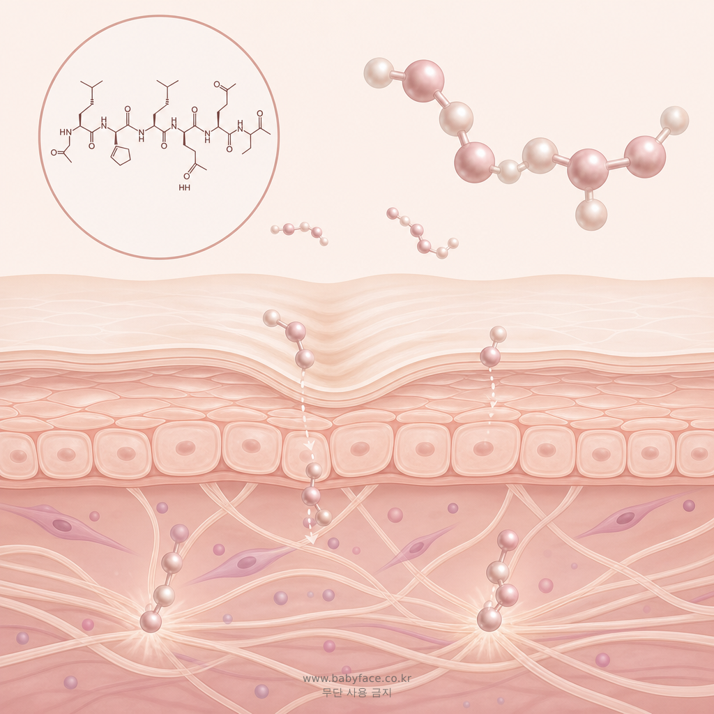 보톡스 인접 펩타이드의 피부 주름 완화 및 나이아신아마이드 항노화 작용 메커니즘